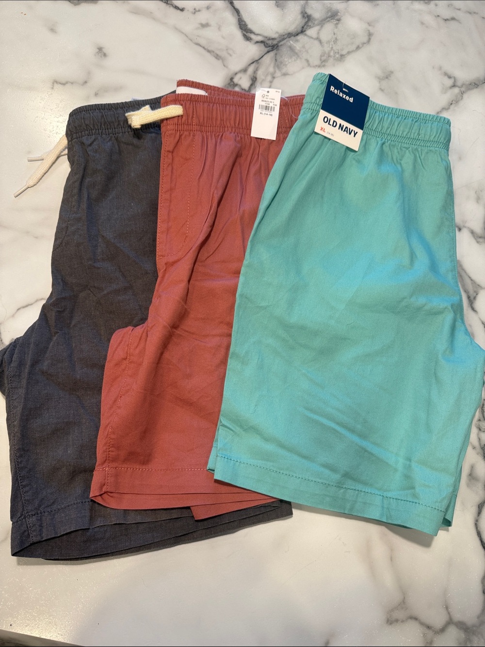 Boys Relaxed Shorts bundle - Old Navy: Teal, Salmon, and Black